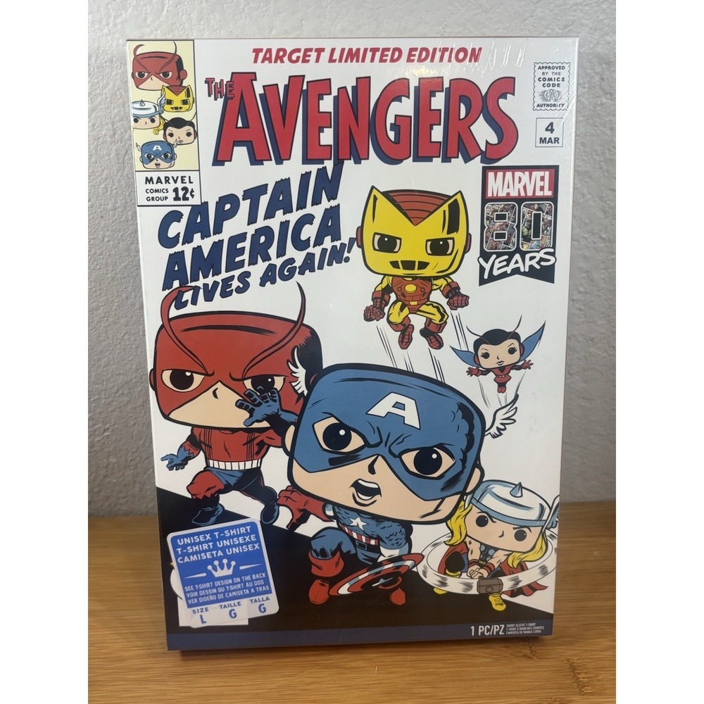 Funko Marvel The Avengers 80th Anniversary Target Limited Edition Large T-Shirt